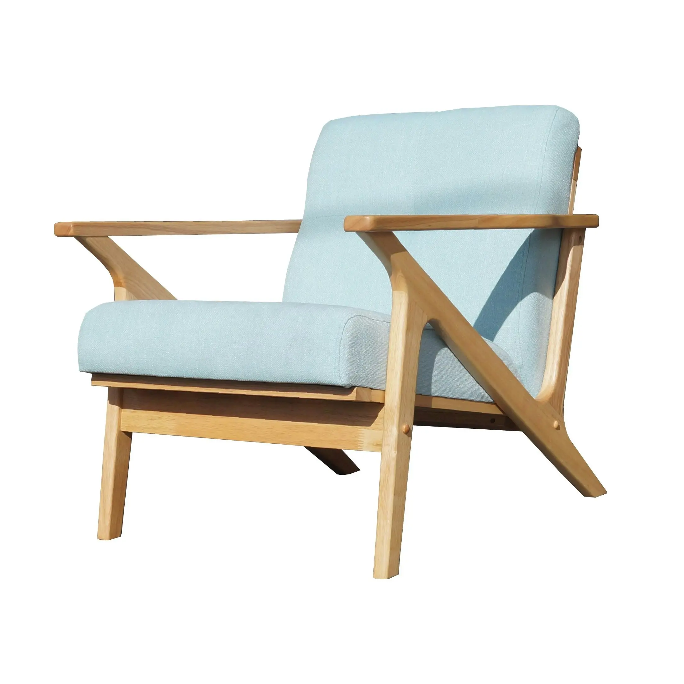 Bismark 1 Seater-Natural Oak/Mint