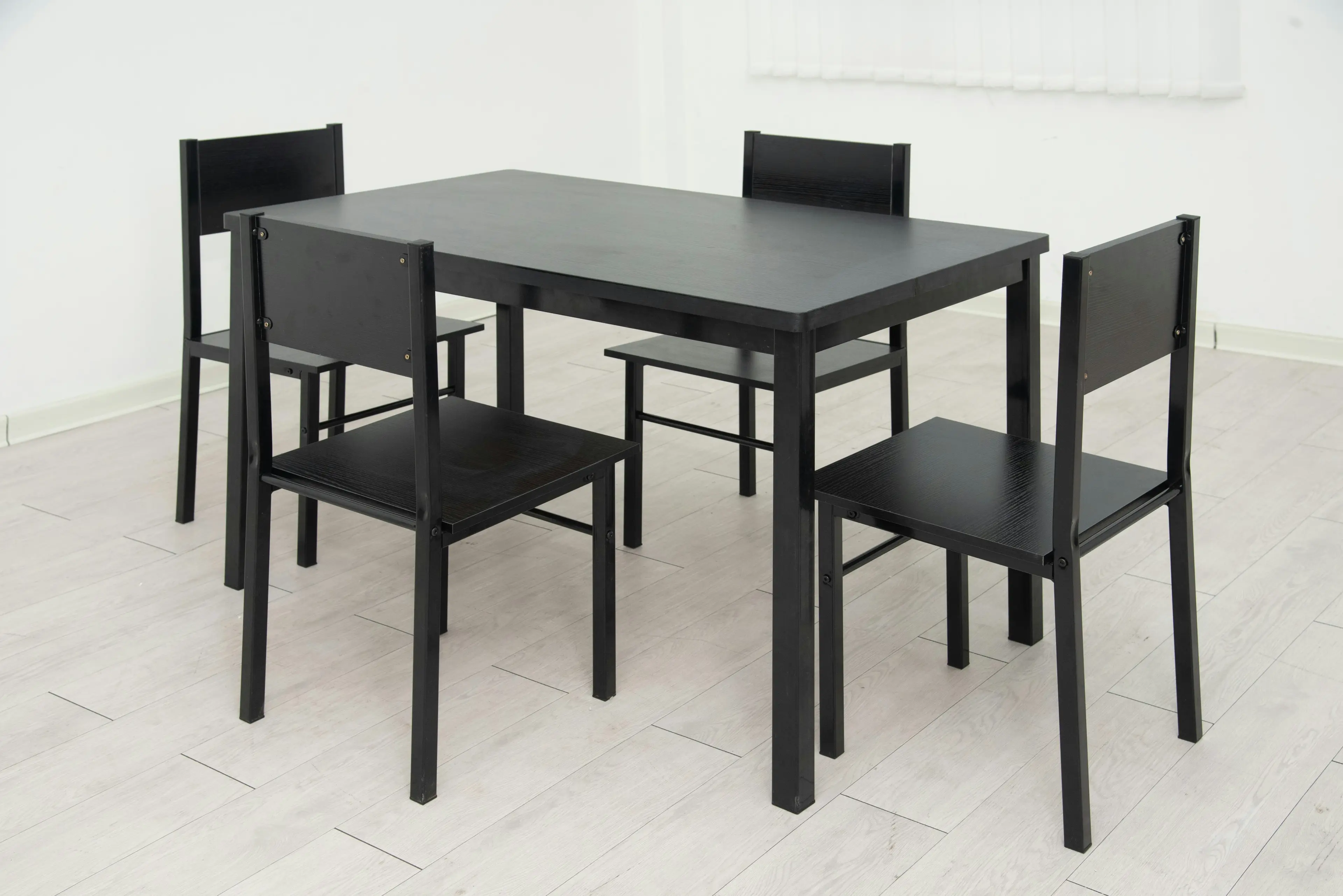 Leichardt Chairs Set of 4 BLACK