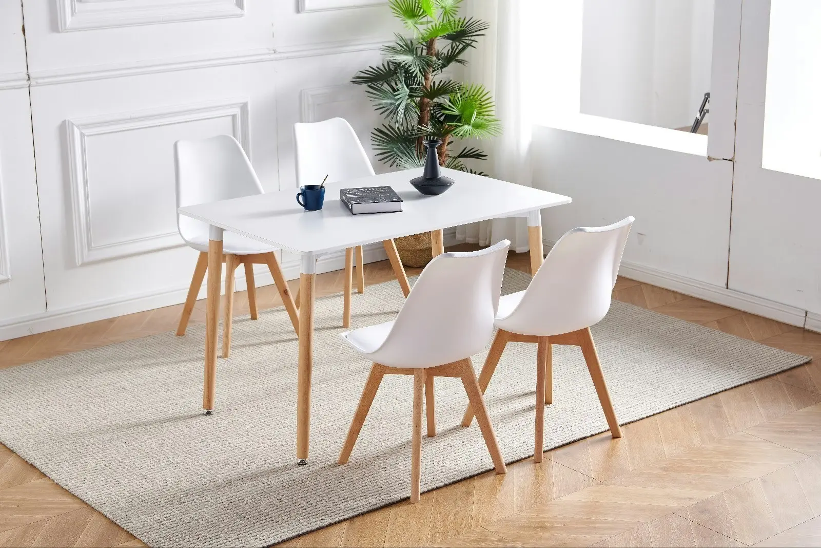 Oliver 120cm Rectangle Dining Table White