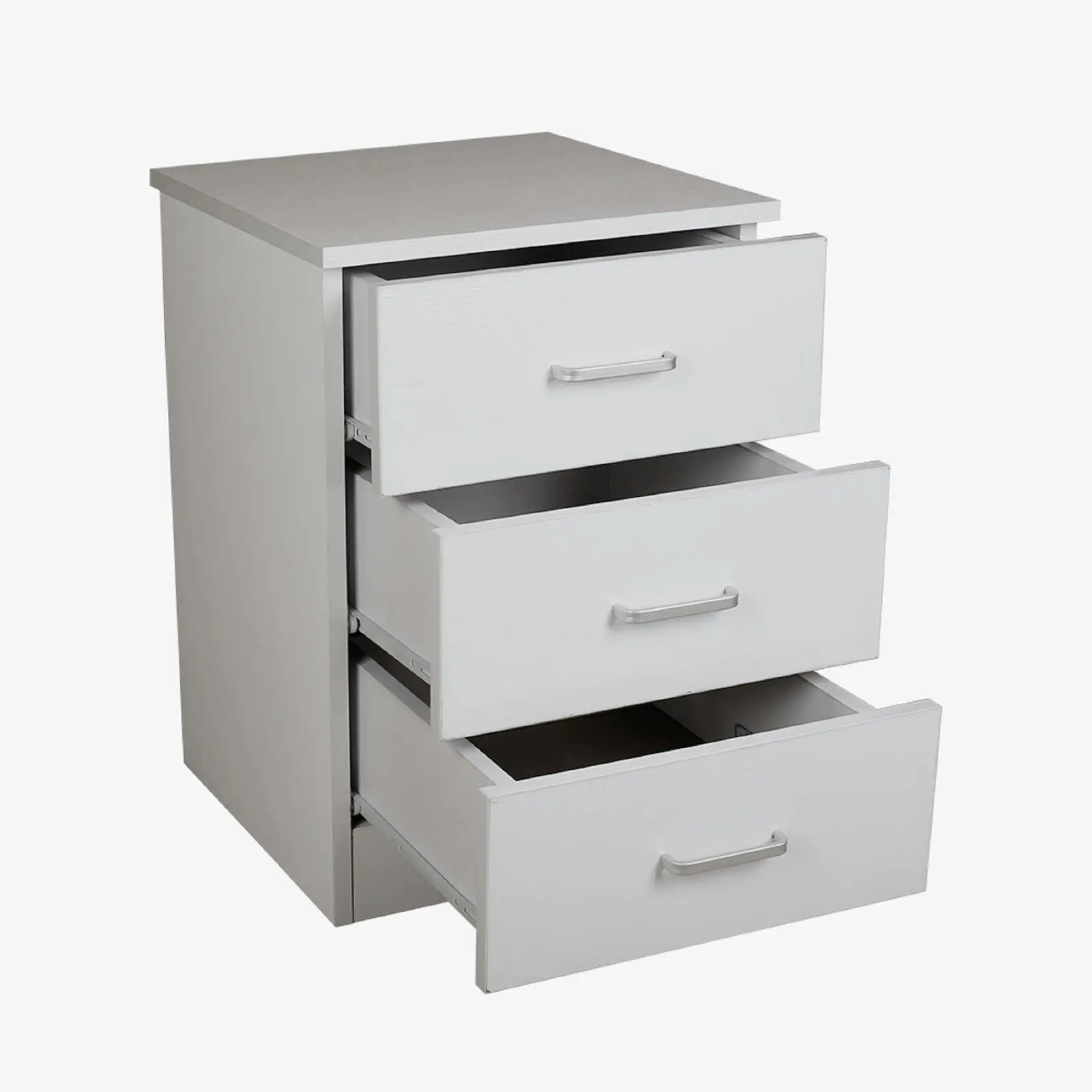 HEQS 3 Drawers Bedside V3 - White