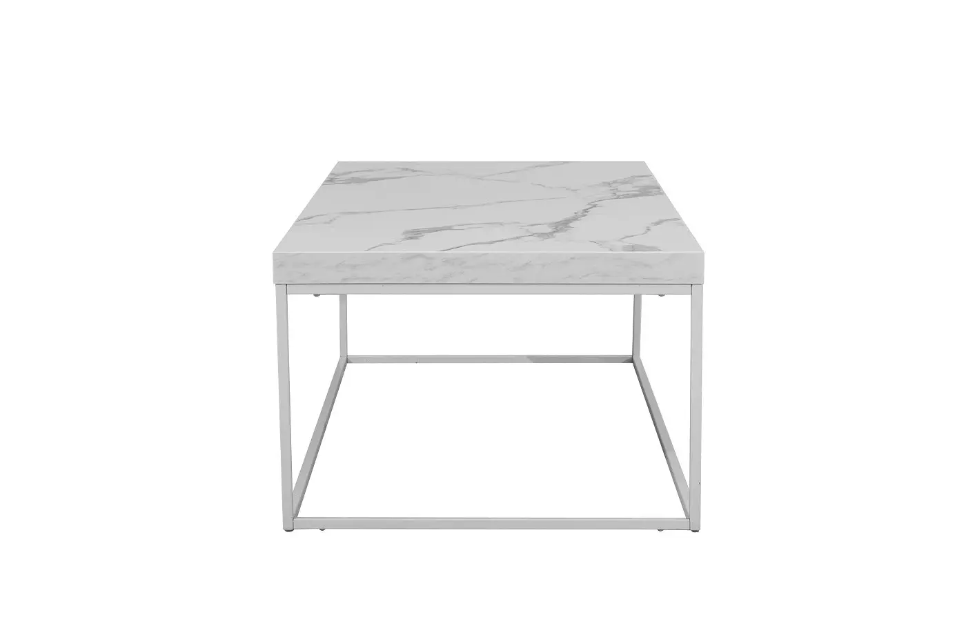 Cathy End Table - Marble White