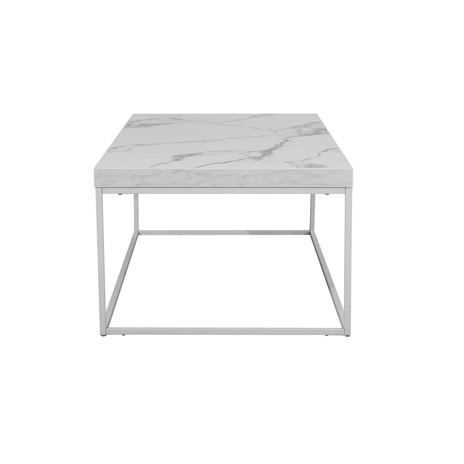 Cathy End Table - Marble White