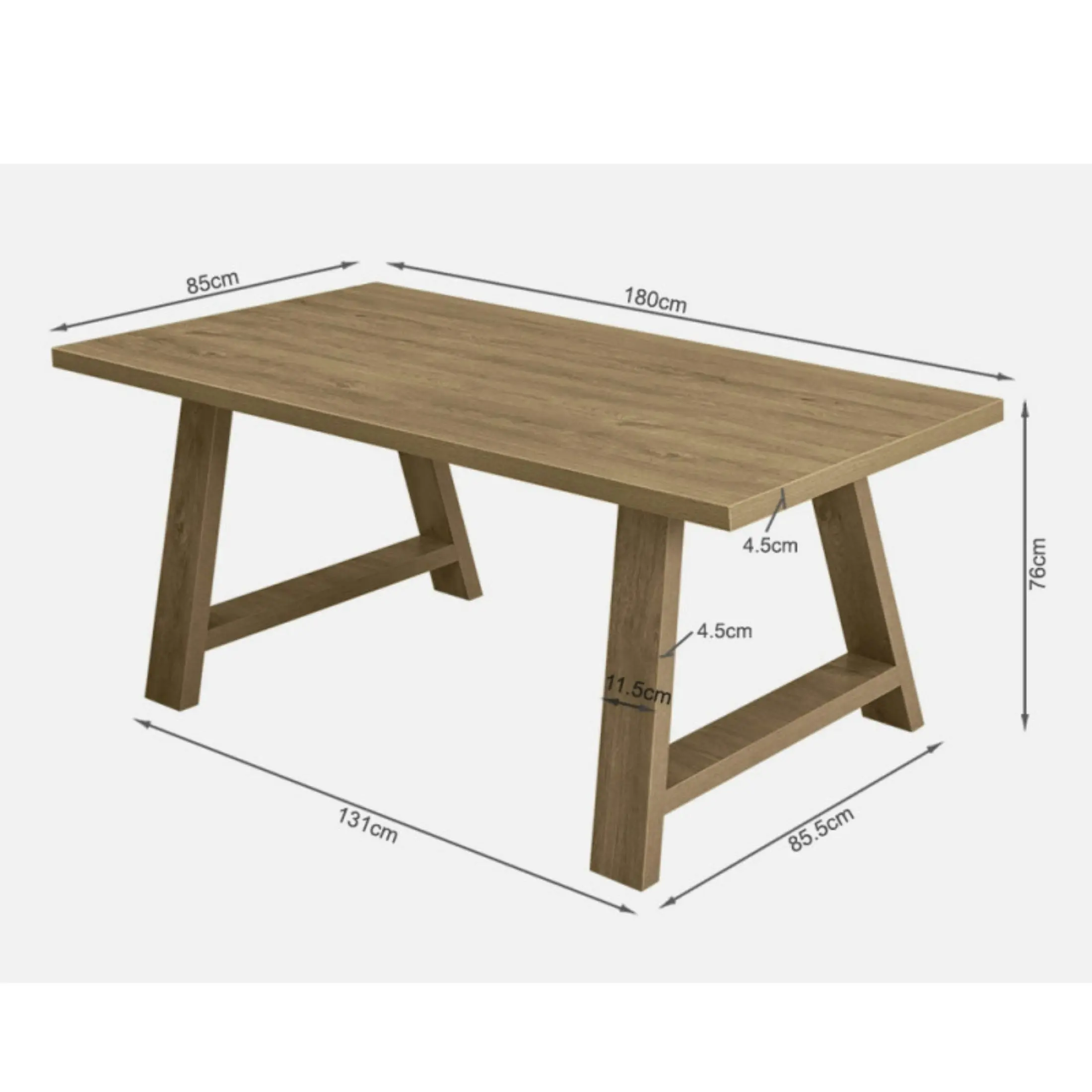 Tony DINING TABLE - HS1415 - DARK OAK#407138