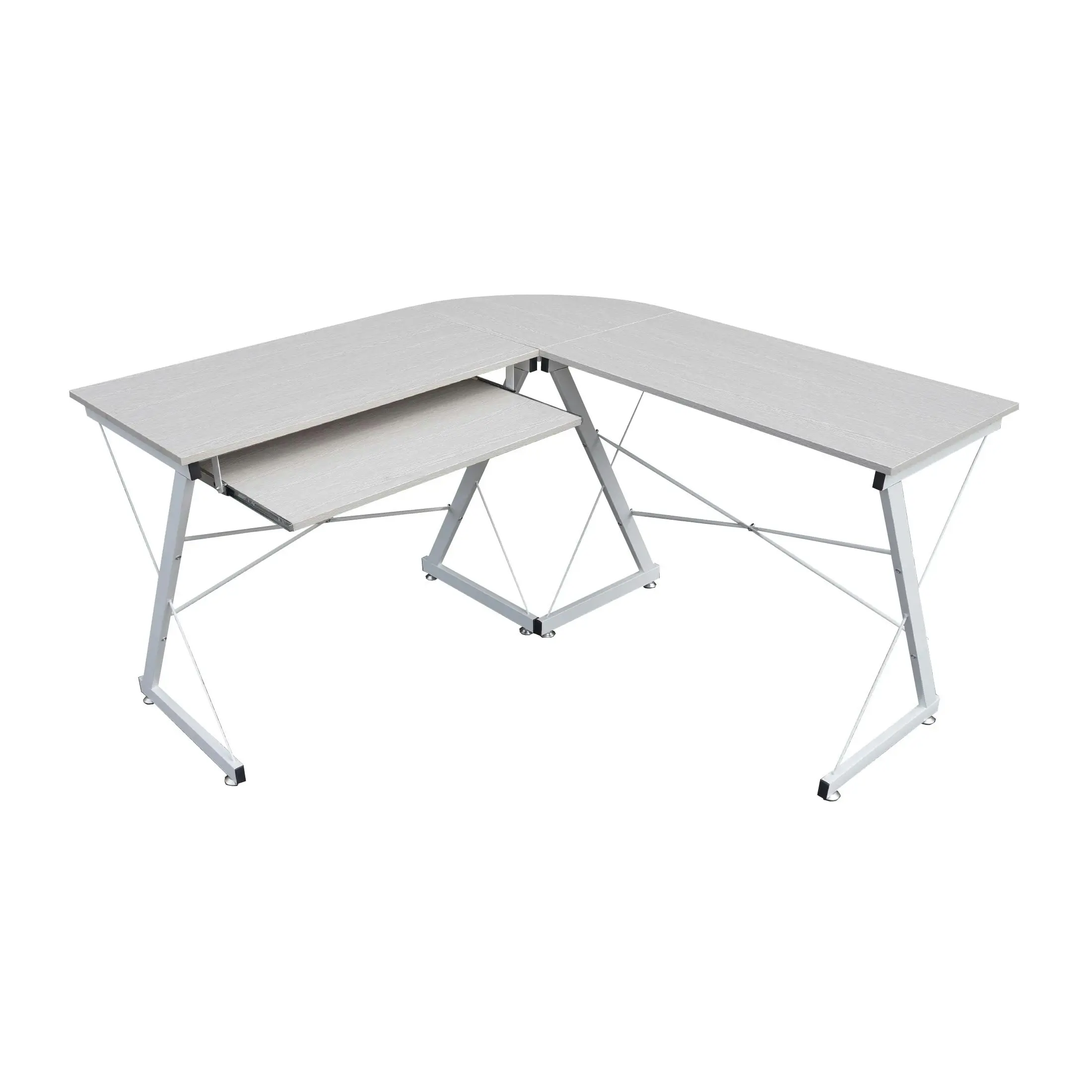 Alexandra L-shape computer desk DX-Z411 - Grey