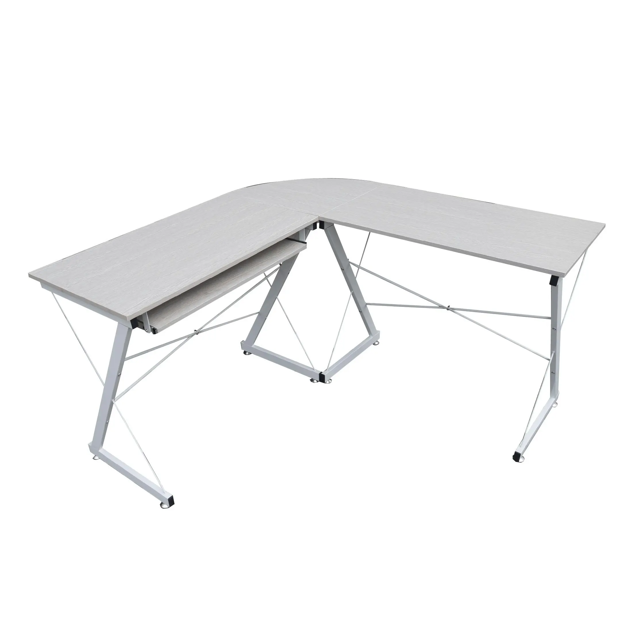 Alexandra L-shape computer desk DX-Z411 - Grey