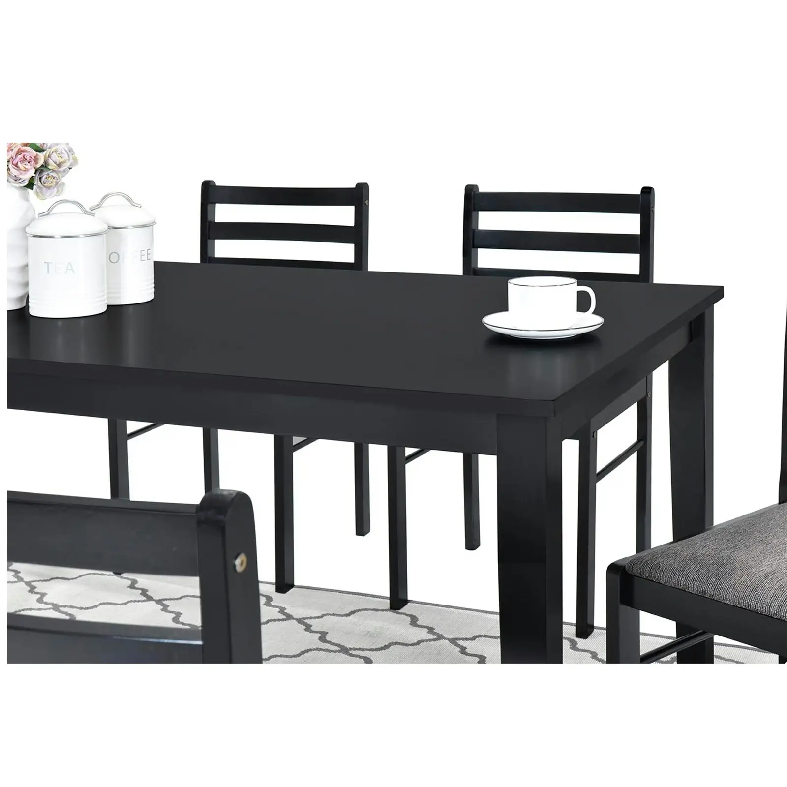 Concord 7 pieces Dining Set-Cappuccino