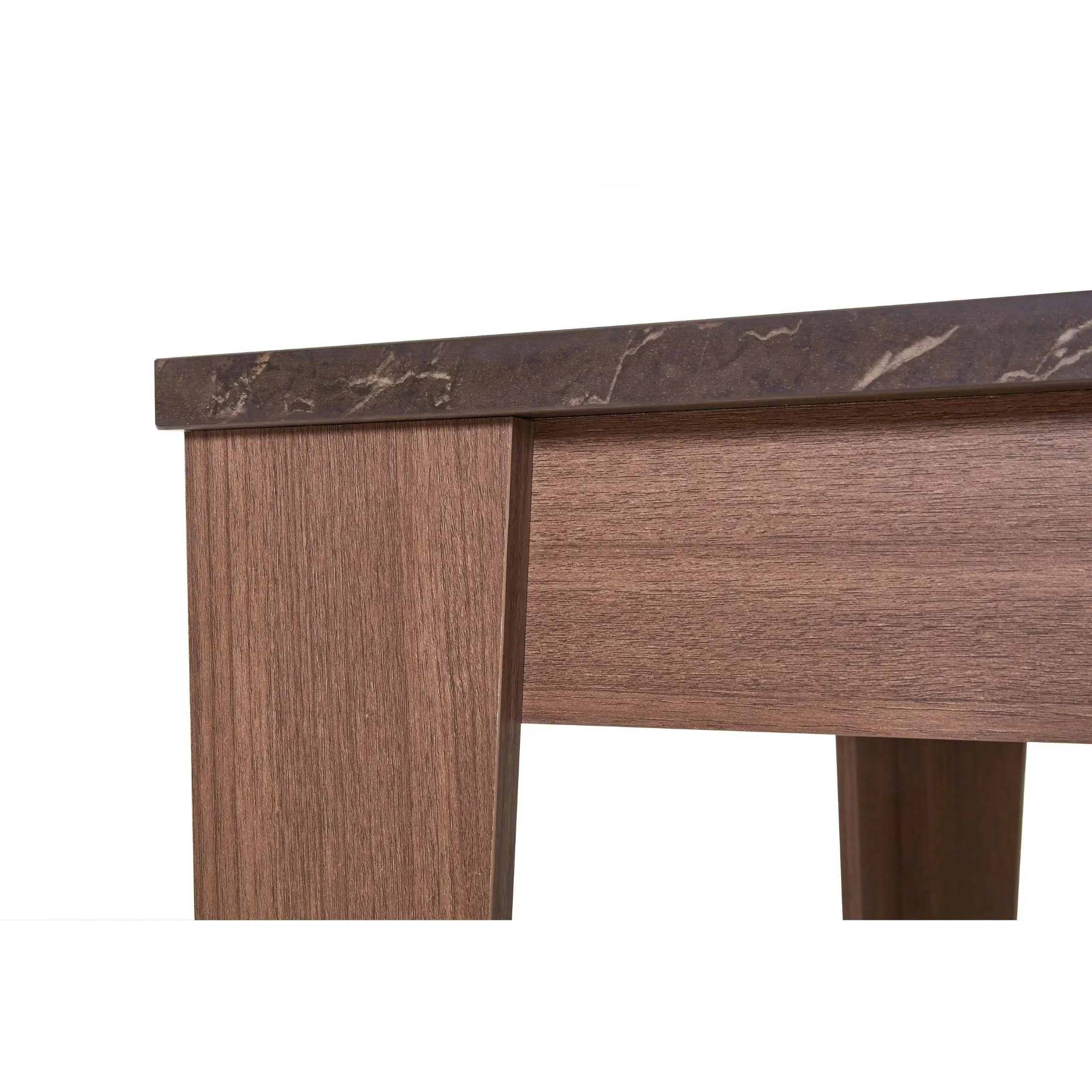 Adam End Table-Walnut/Grey Stone