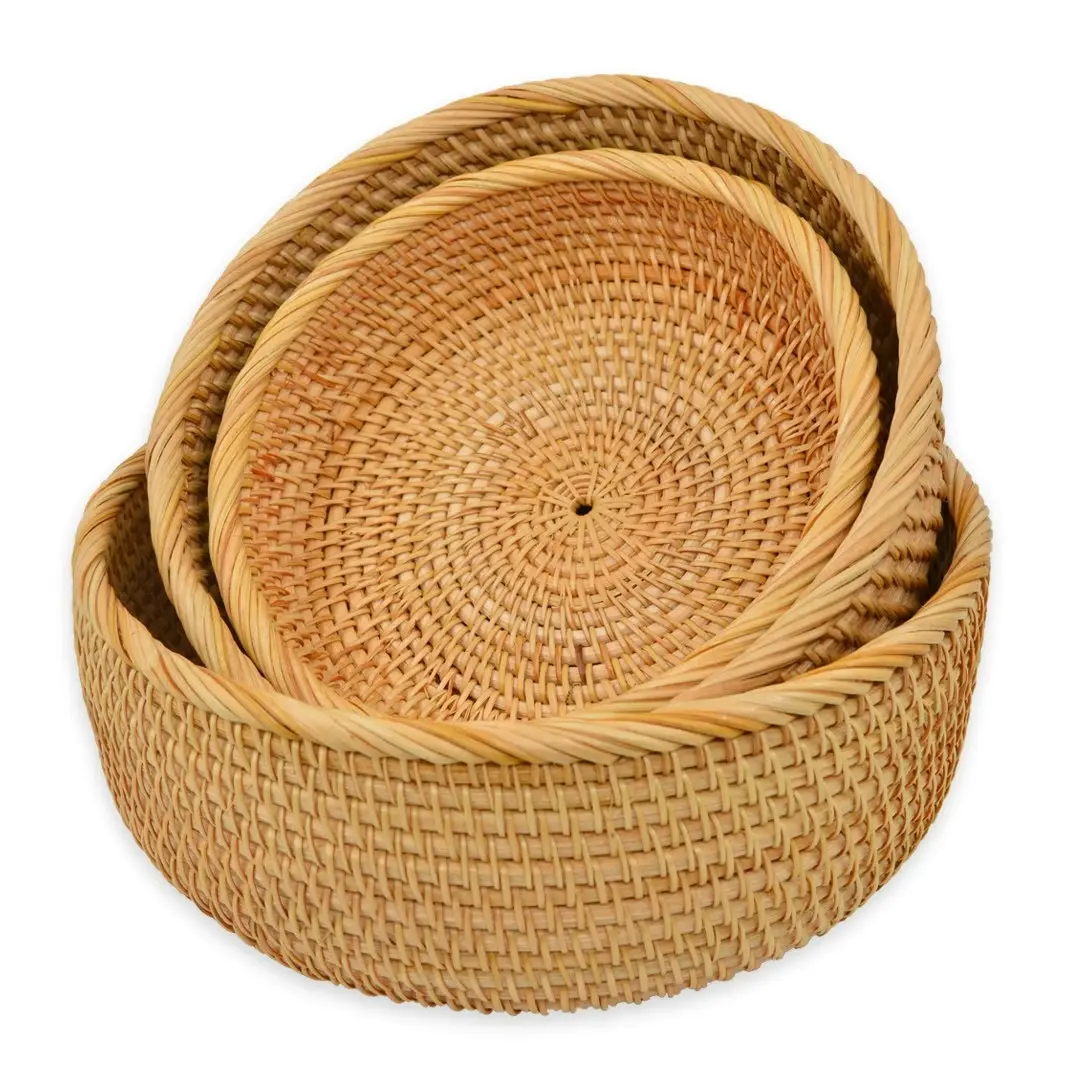 Kelly Round Storage Basket set of 3