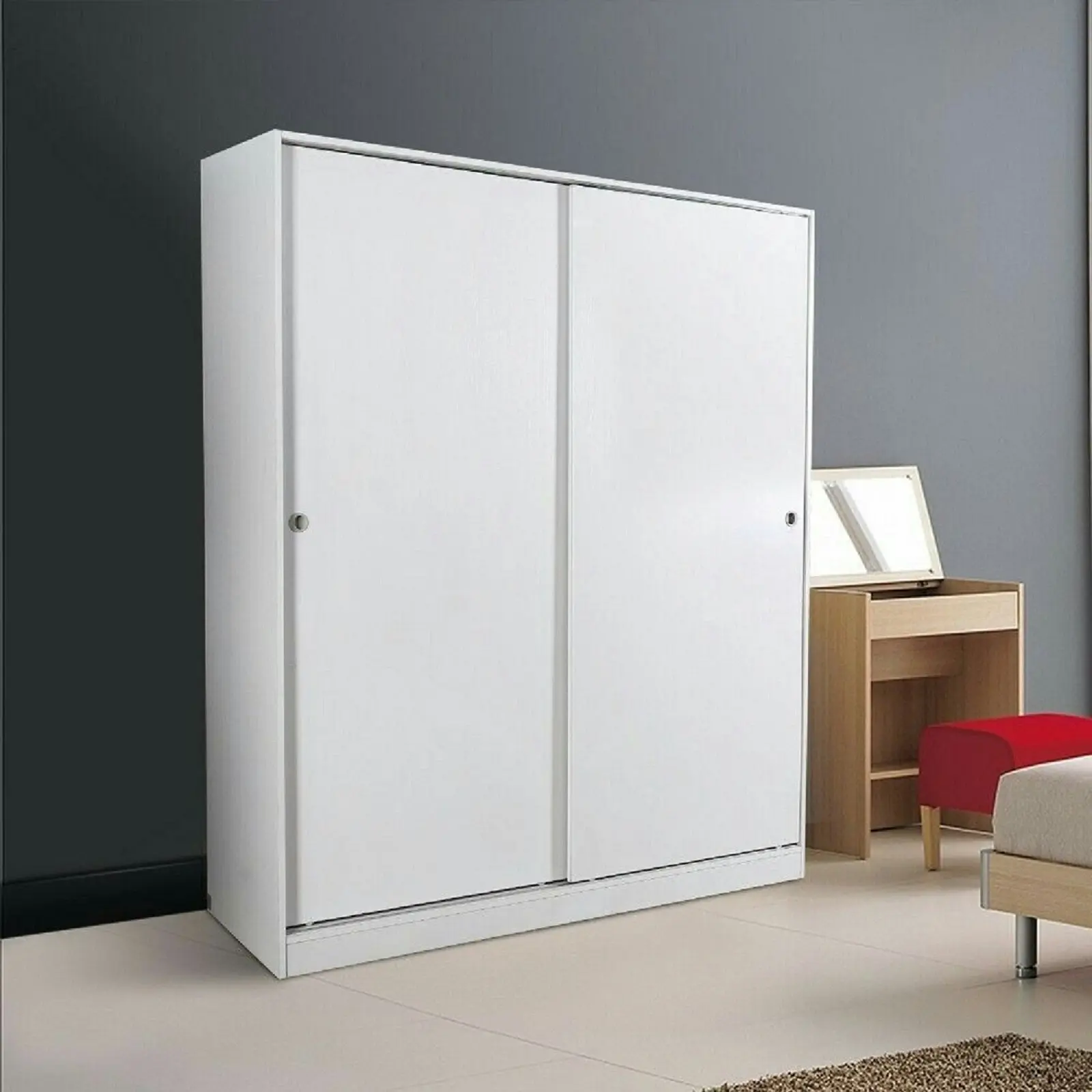 Redfern Builtin Modular - 1600 Sliding Door Storage - White