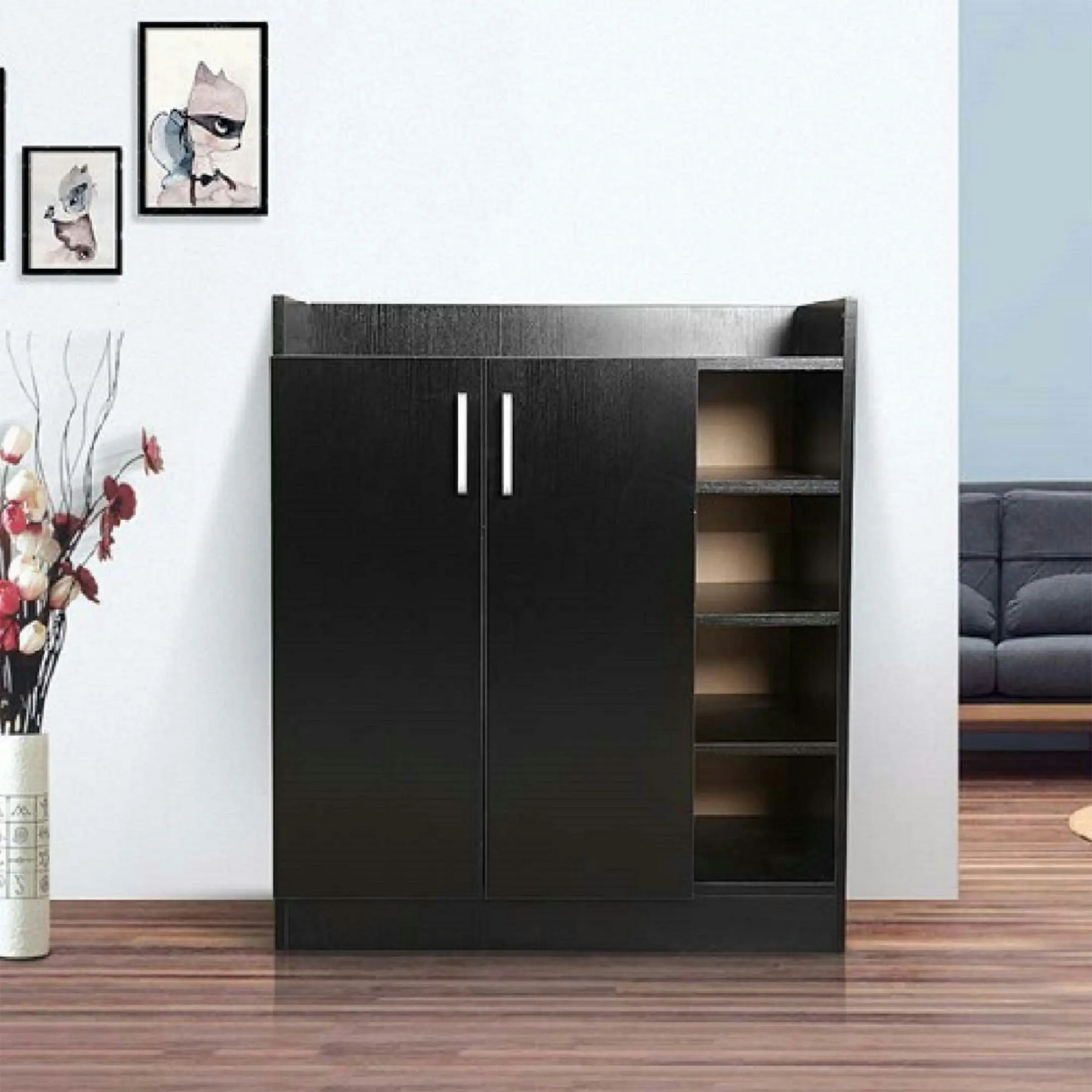 Redfern Shoe Cabinet - Black