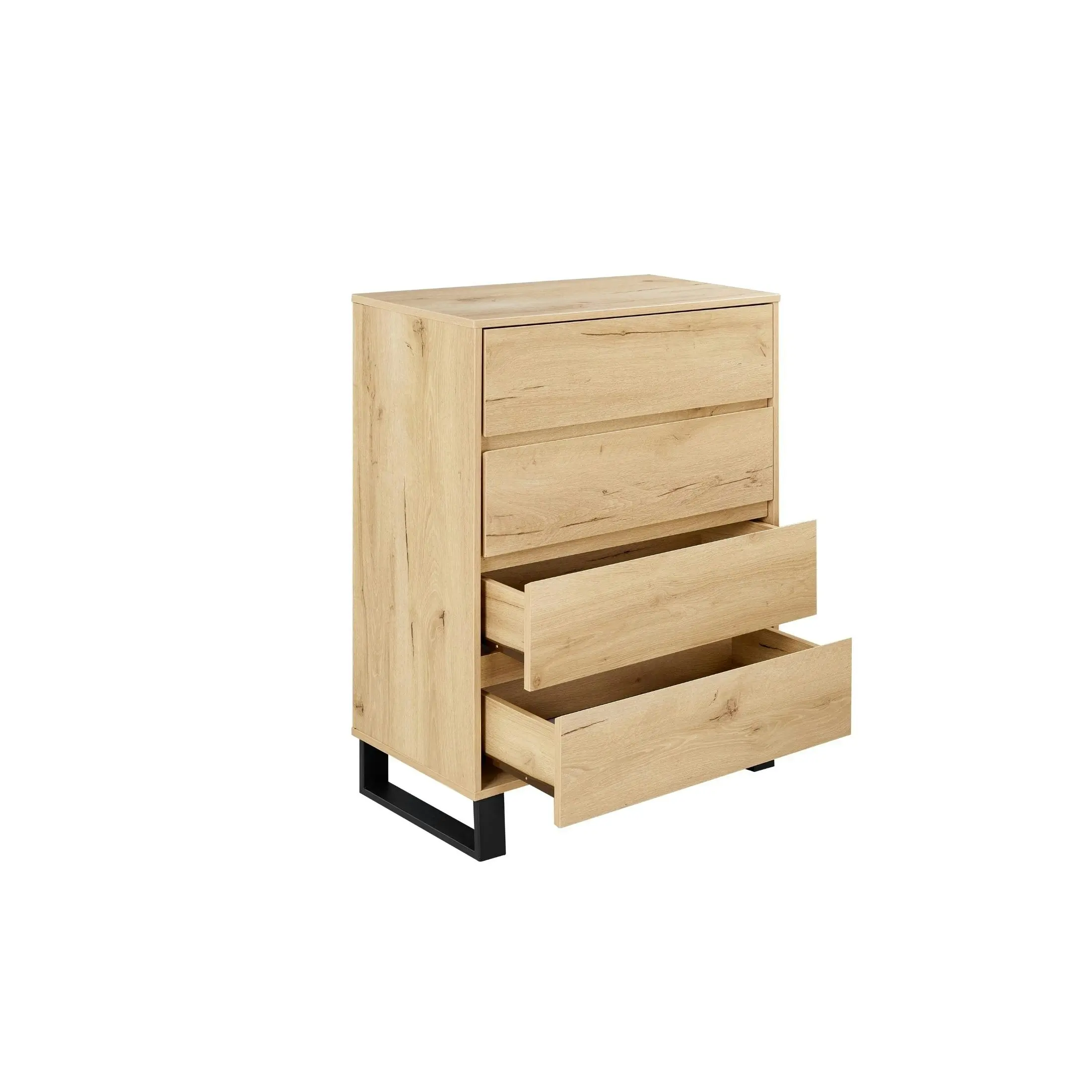 Coogee 4 Drawer Chest - Natural Oak