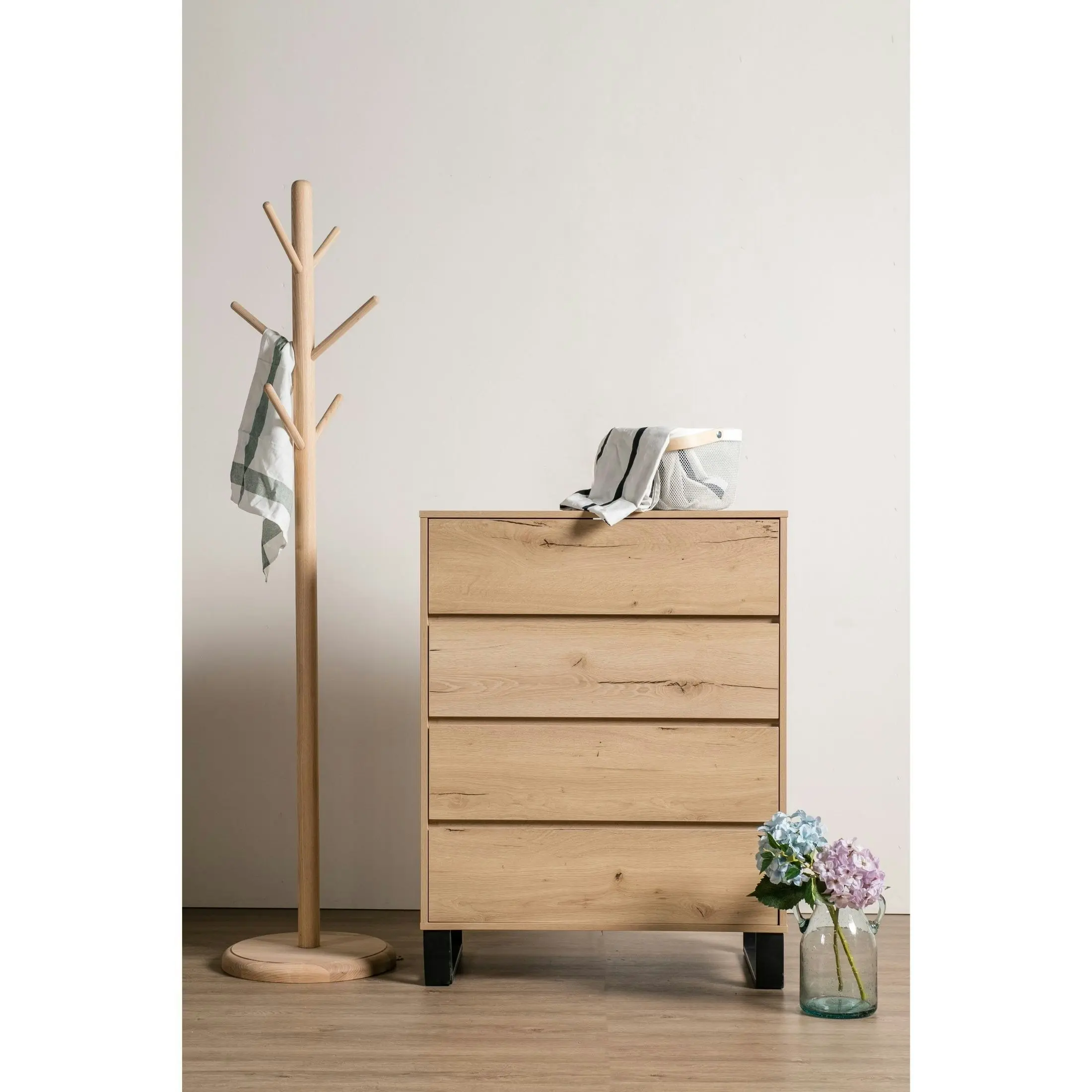 Coogee 4 Drawer Chest - Natural Oak