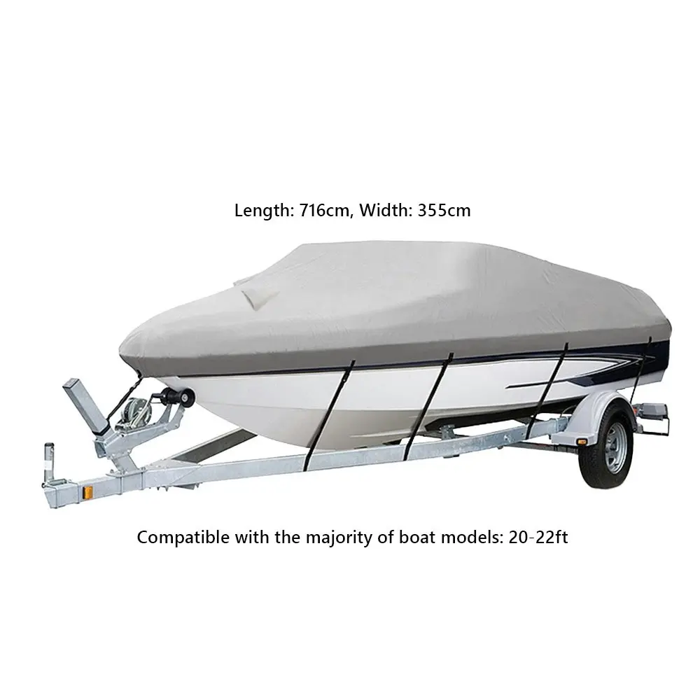 Mt Aspire 20-22FT Trailerable Boat Cover Heavy Duty Waterproof Marine Grade Protect