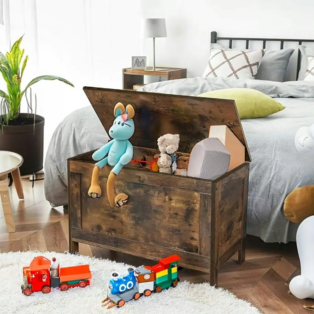 Viviendo 76cm Storage Ottoman Box Bench Entryway Organizer Toy Cabinet Rustic Chest