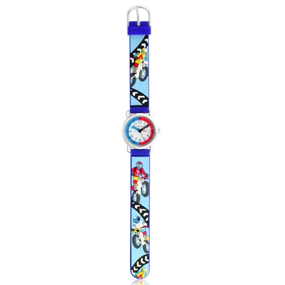 Ecc Blue Strap Bikes Kids Watch