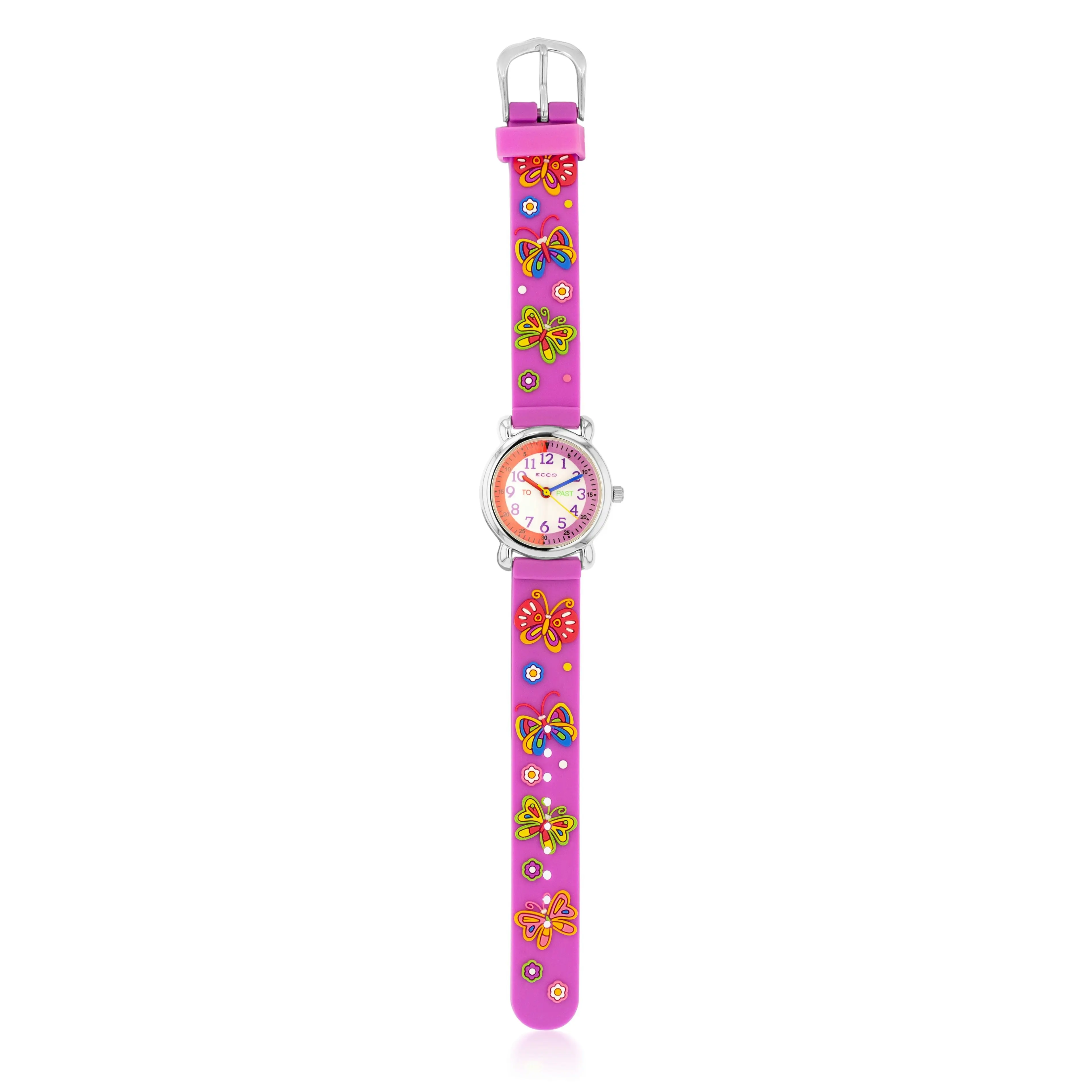 Ecc  Pink Butterfly Watch