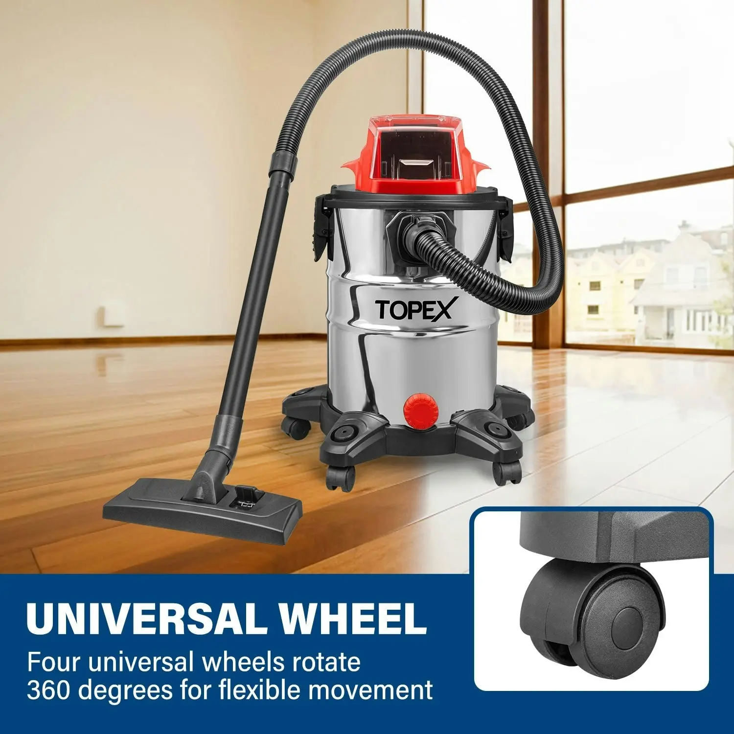 Topex 20V 25L Wet & Dry Vacuum Cleaner & Blower Skin Only without Battery