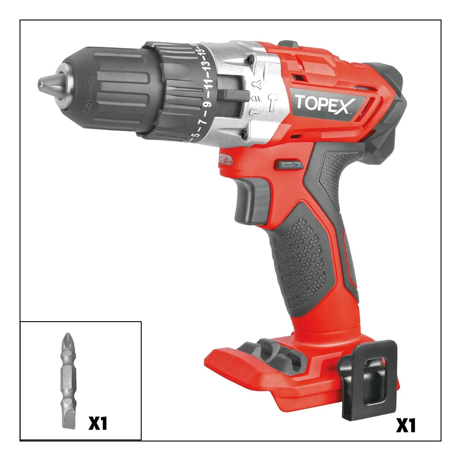 Topex Cordless Drill Driver Impact Hammer drill (Skin)