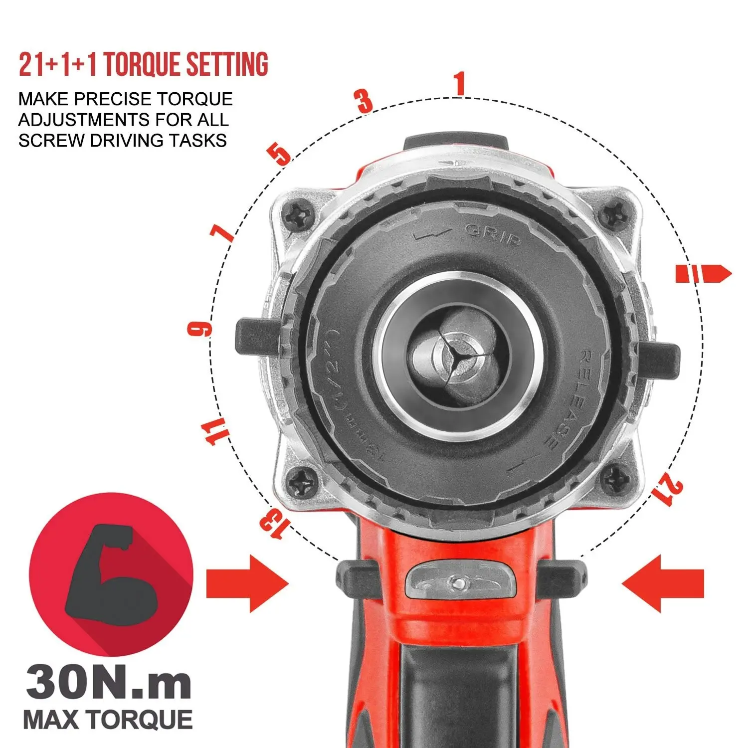 Topex Cordless Drill Driver Impact Hammer drill (Skin)