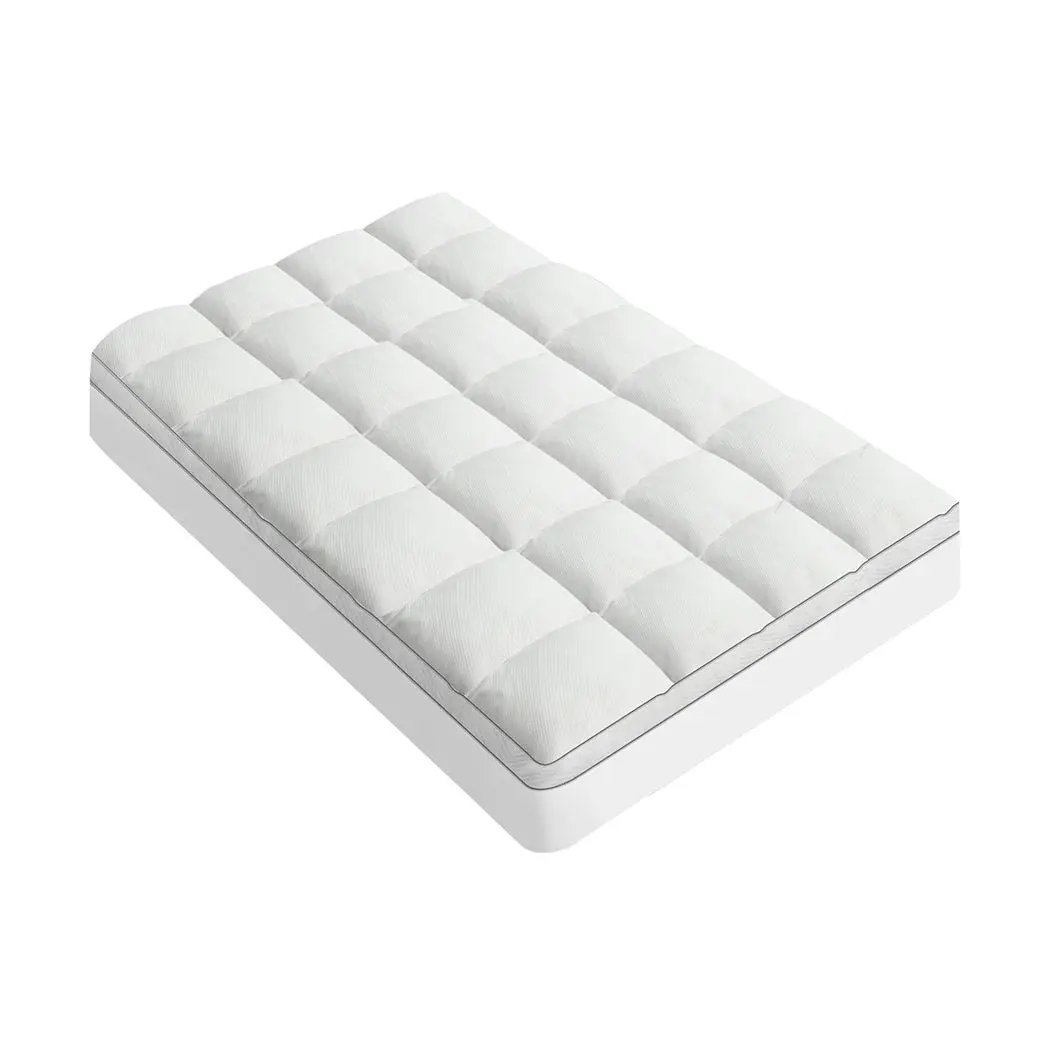 Dreamz Single Mattress Topper Protector Cloud Soft Pillowtop Machine Washable