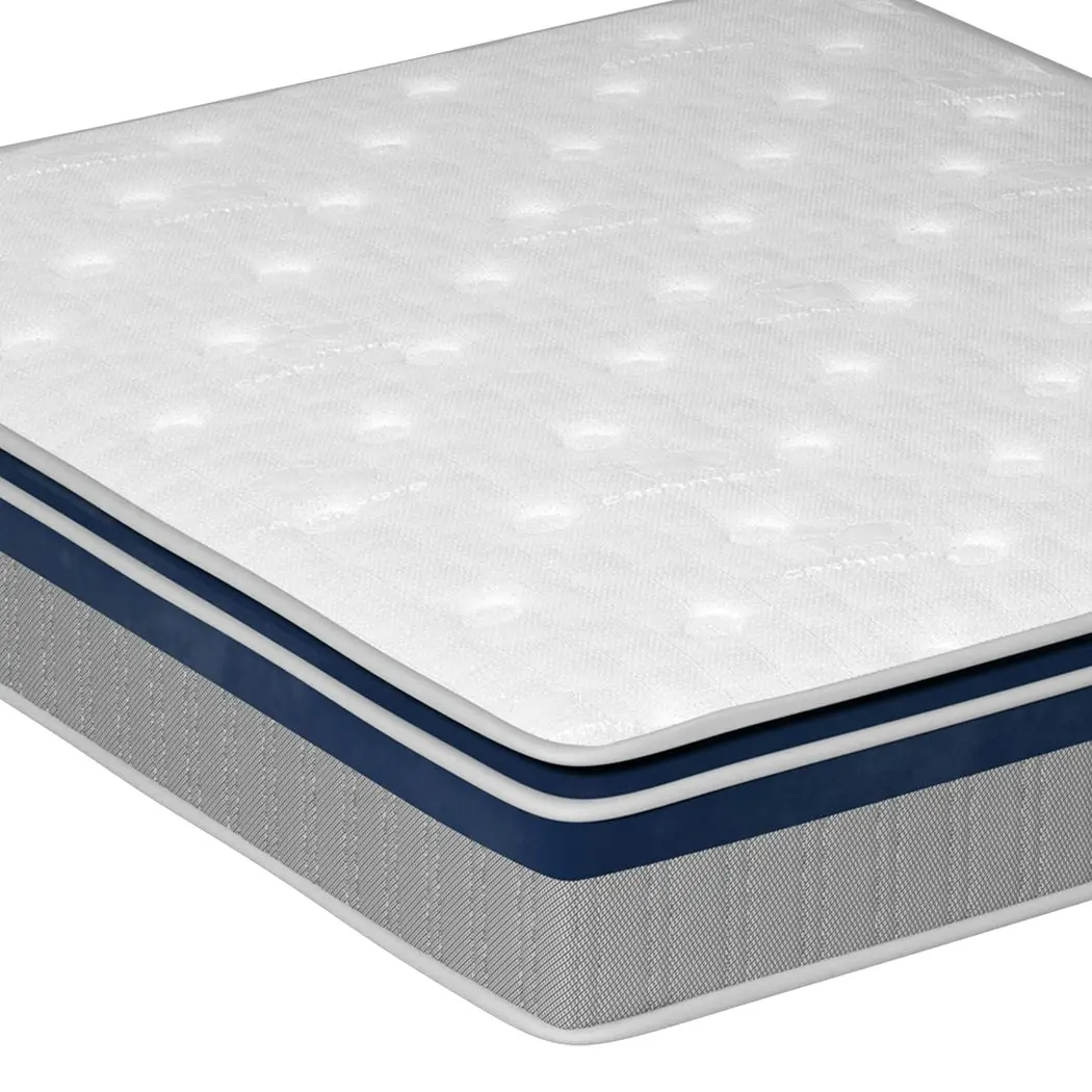 Dreamz Spring Mattress Pillow Top 7 Zone Pocket Spring  Memory Foam 32CM Double