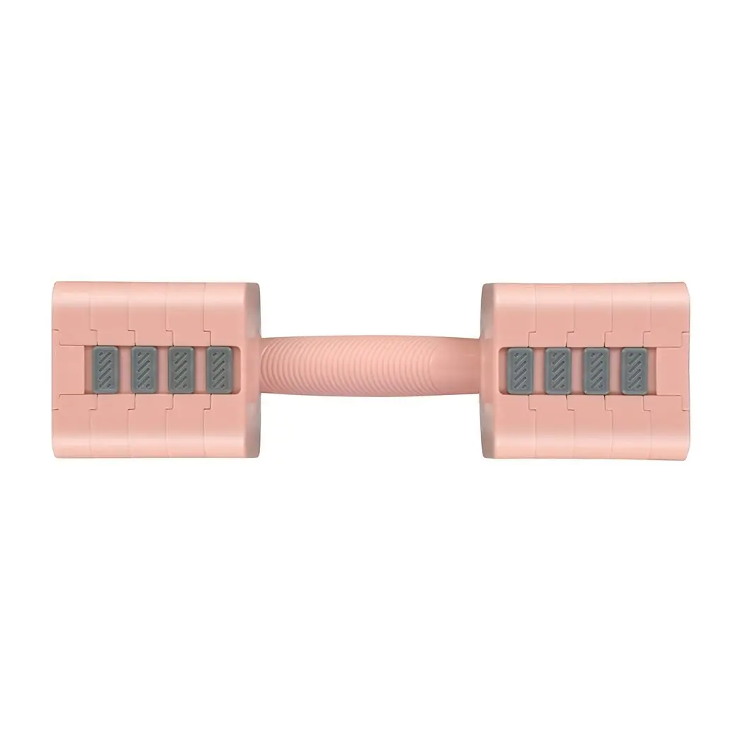 Centra A Pair 2.8KG-10KG Adjustable Dumbbells With Metal Weight Block Set Pink