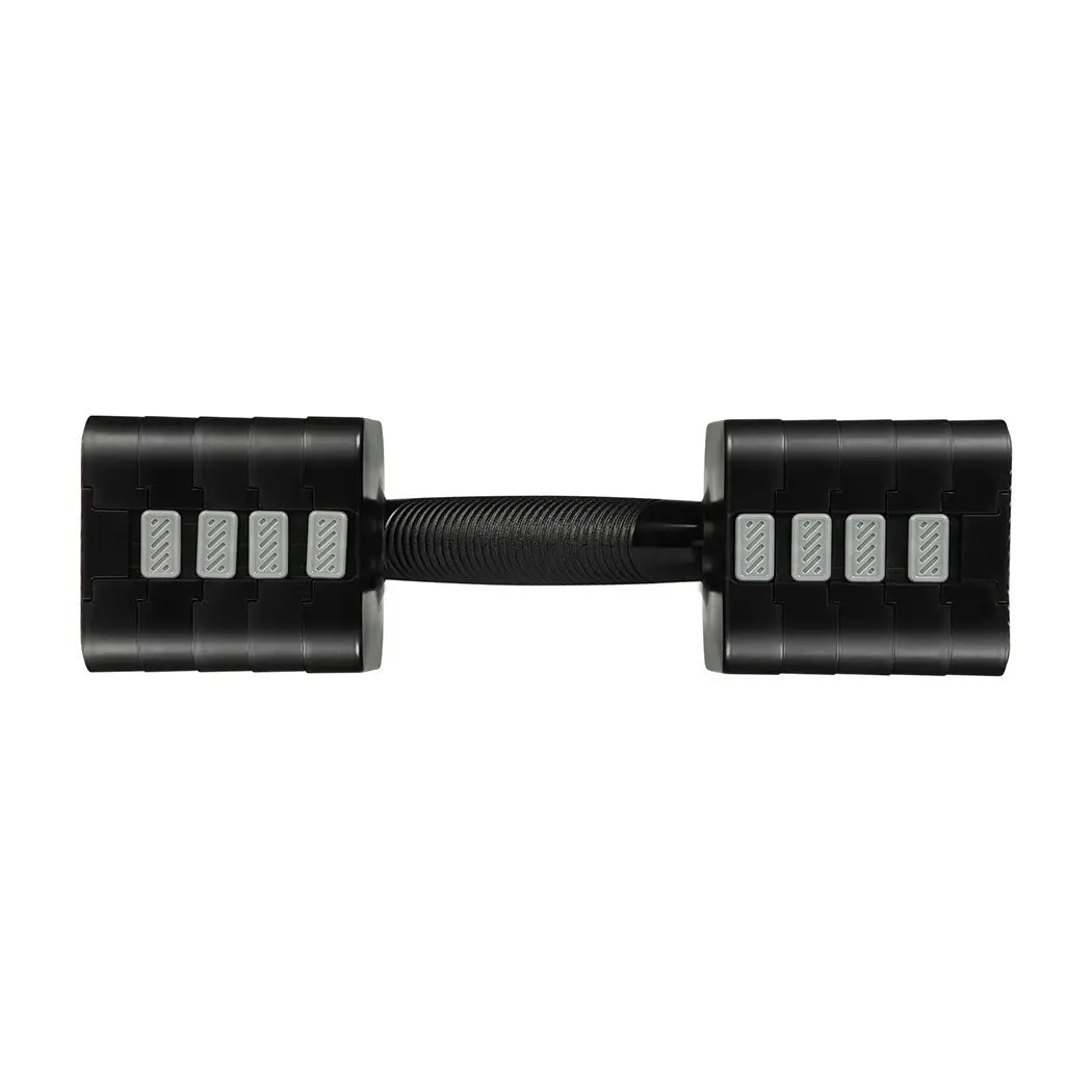 Centra A Pair 2.8KG-10KG Adjustable Dumbbells With Metal Weight Block Set Black