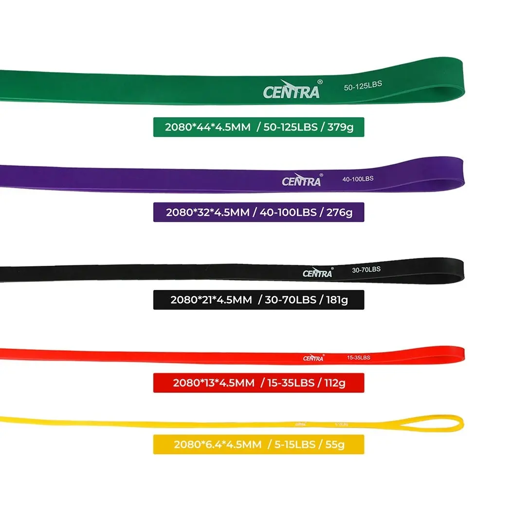 Centra Resistance Bands Heavy Duty Pull up Fitness Loop Strength Gym Exercise