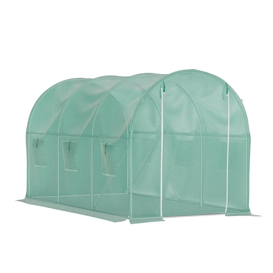 Lambu Greenhouse Walk-In Green House Shed Storage Hoop Tunnel Polytunnel PE 3M