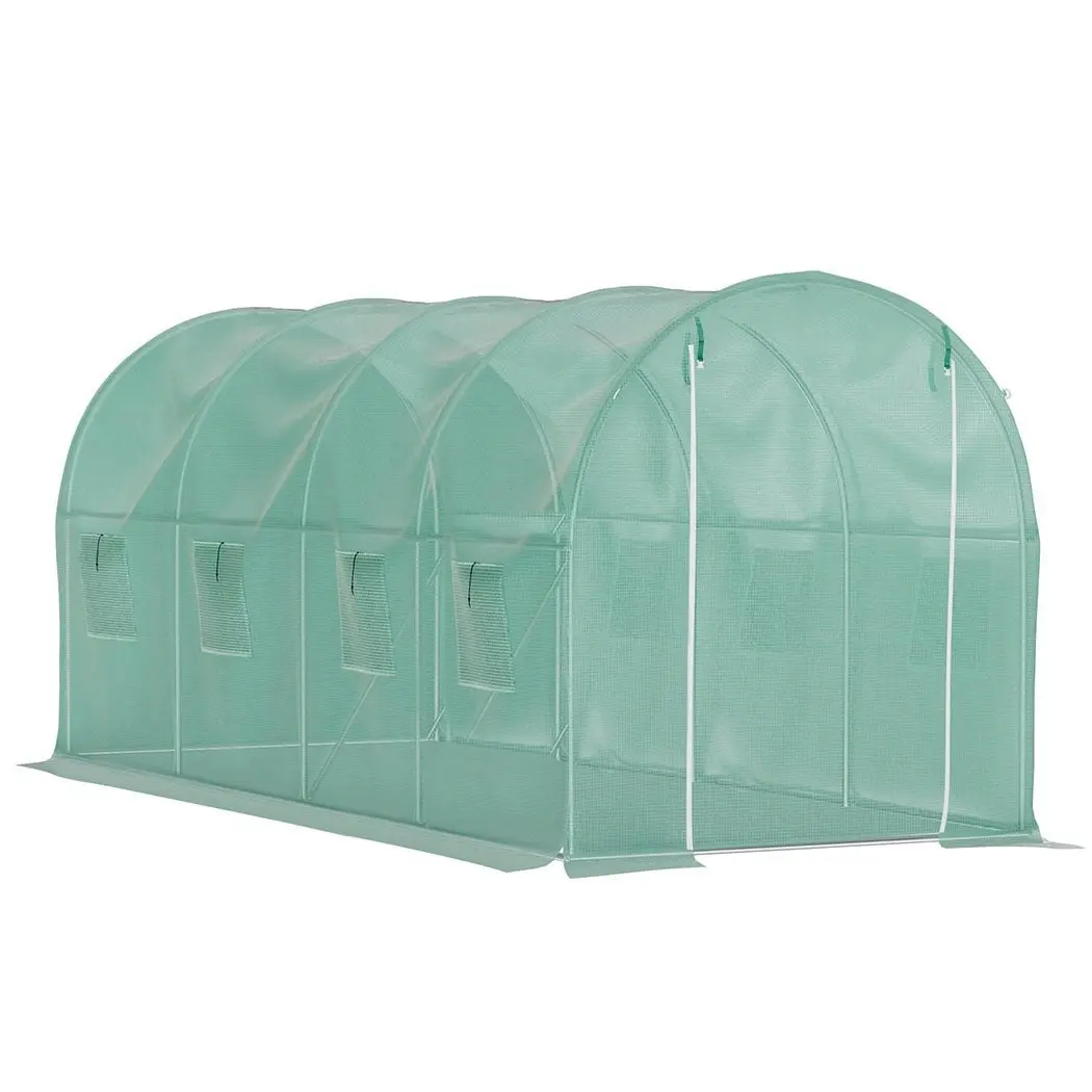 Lambu Greenhouse Walk-In Green House Shed Storage Hoop Tunnel Polytunnel PE 4M