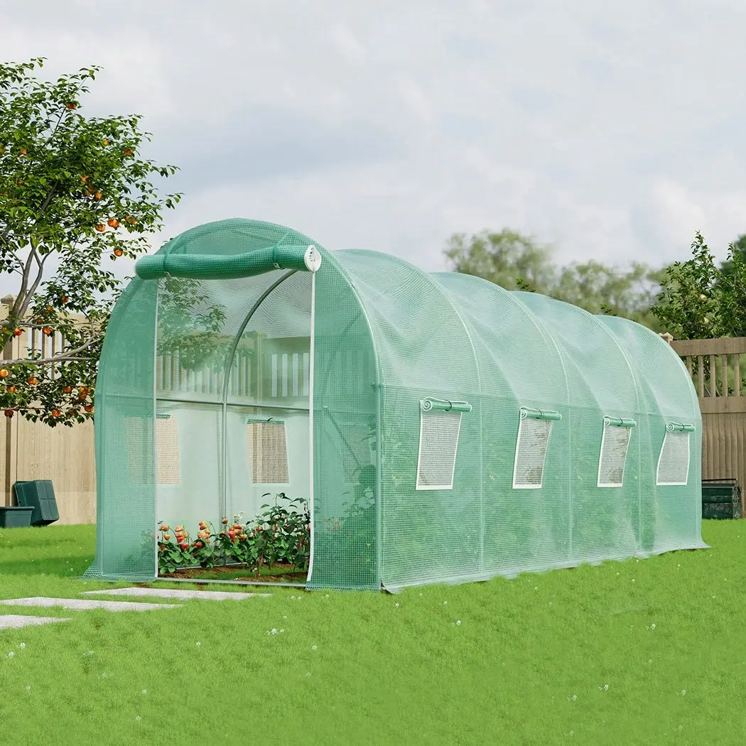 Lambu Greenhouse Walk-In Green House Shed Storage Hoop Tunnel Polytunnel PE 4M