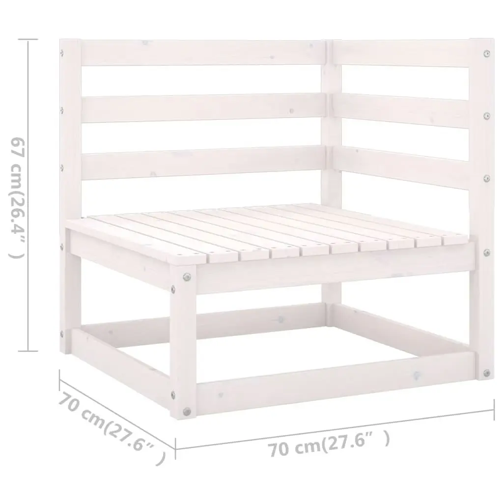 10 Piece Garden Lounge Set Solid Pinewood 3076090