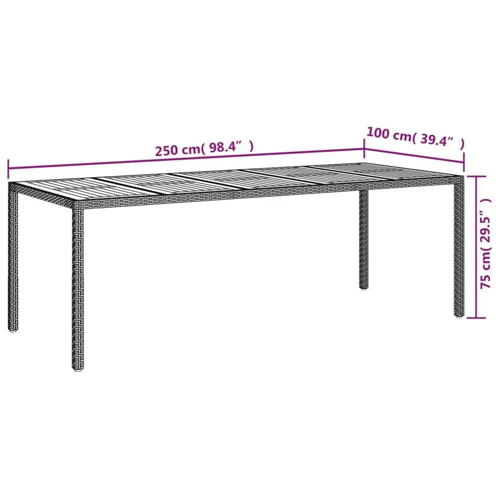 11 Piece Garden Dining Set with Cushions Grey Poly Rattan 3187371