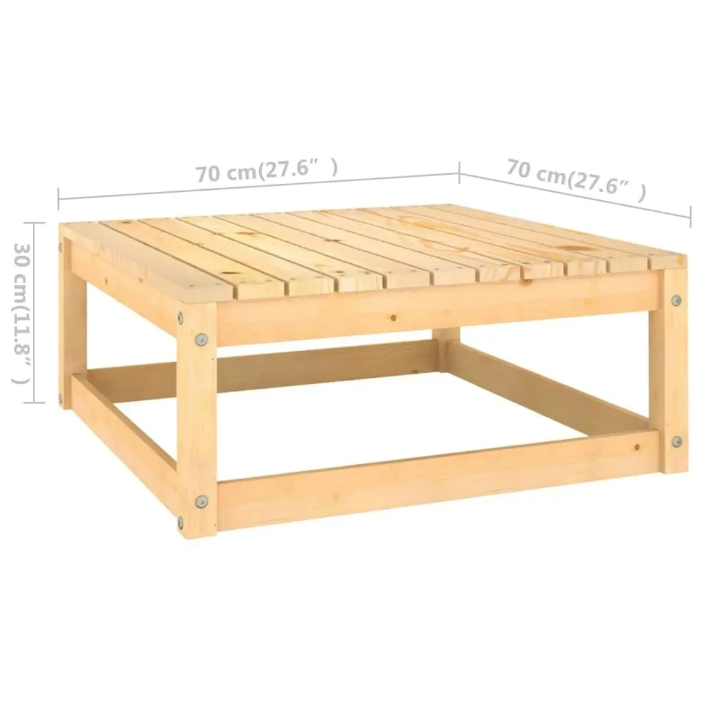 10 Piece Garden Lounge Set Solid Pinewood 3078139