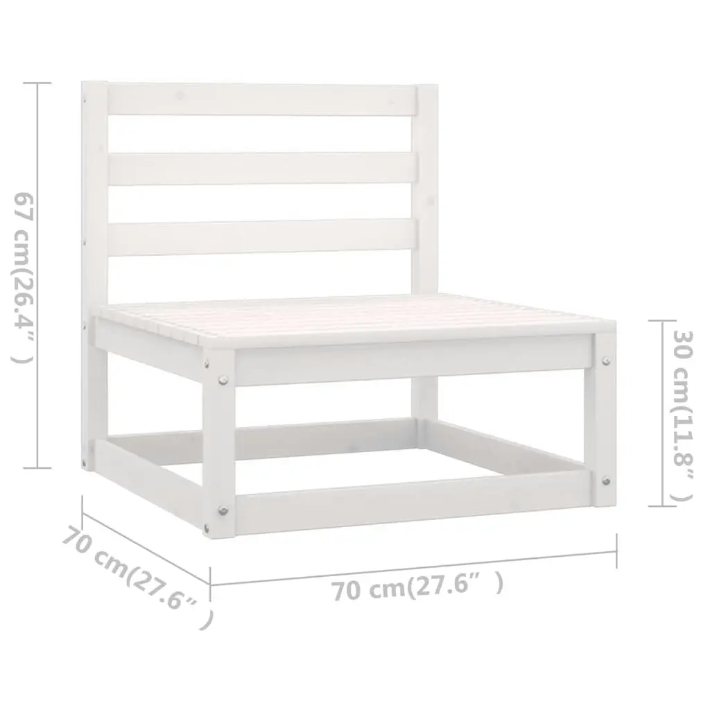 10 Piece Garden Lounge Set Solid Pinewood 3076110