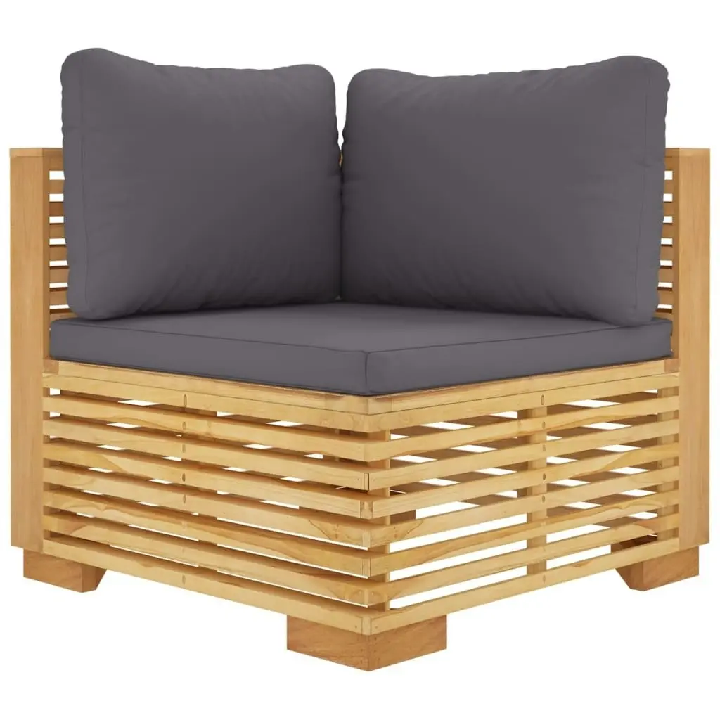 10 Piece Garden Lounge Set with Cushions Solid Teak Wood 3100882