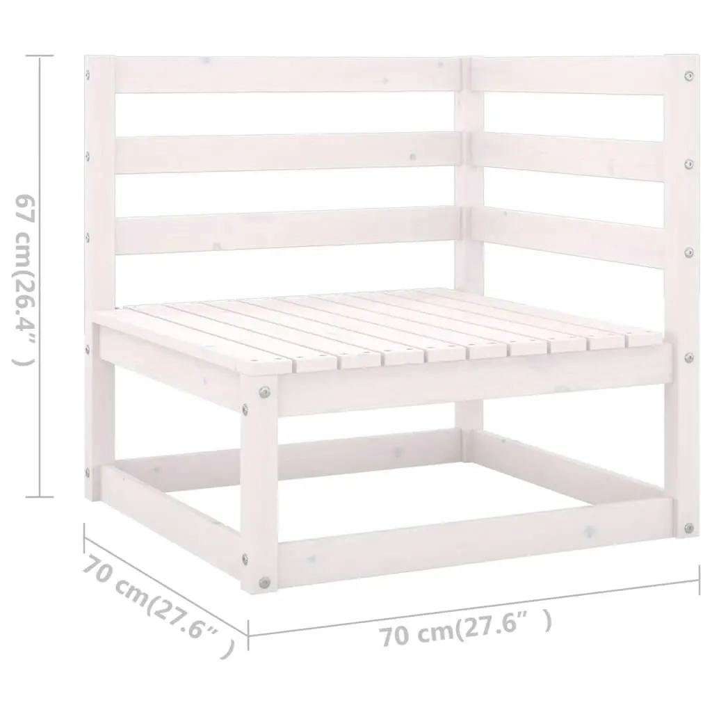 10 Piece Garden Lounge Set Solid Pinewood 3076095