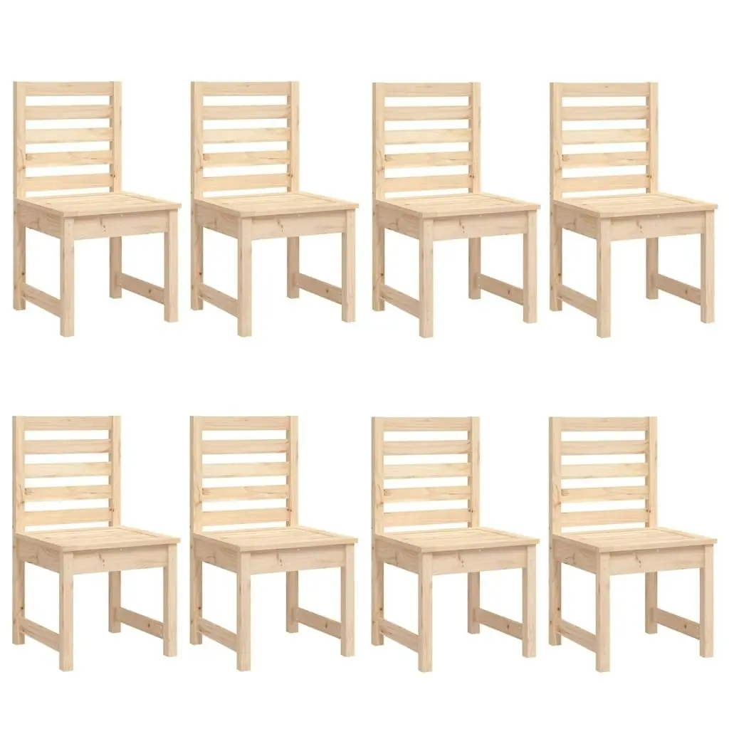 11 Piece Garden Dining Set Solid Wood Pine 3154719