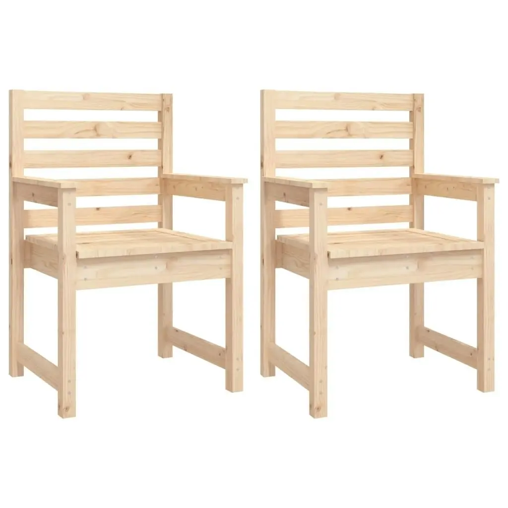 11 Piece Garden Dining Set Solid Wood Pine 3154719