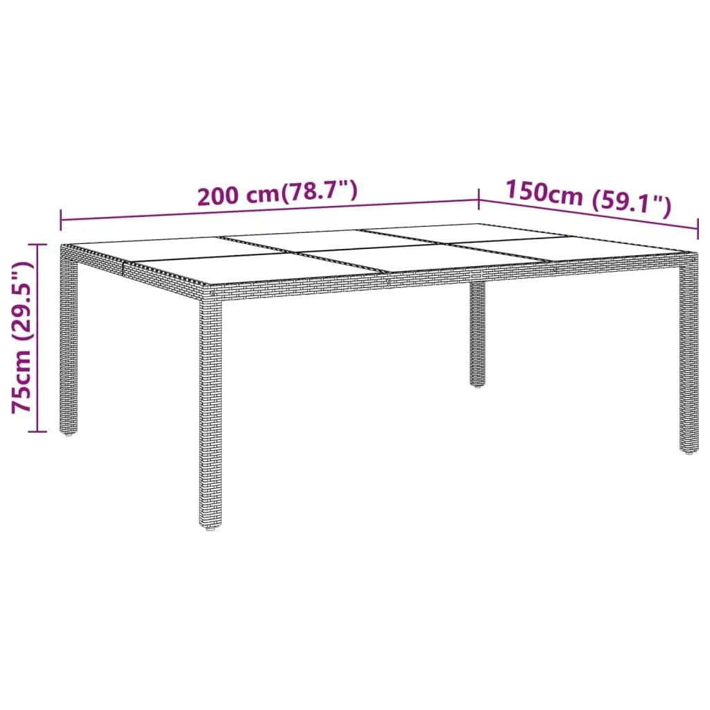 11 Piece Garden Dining Set Poly Rattan Grey 3058554