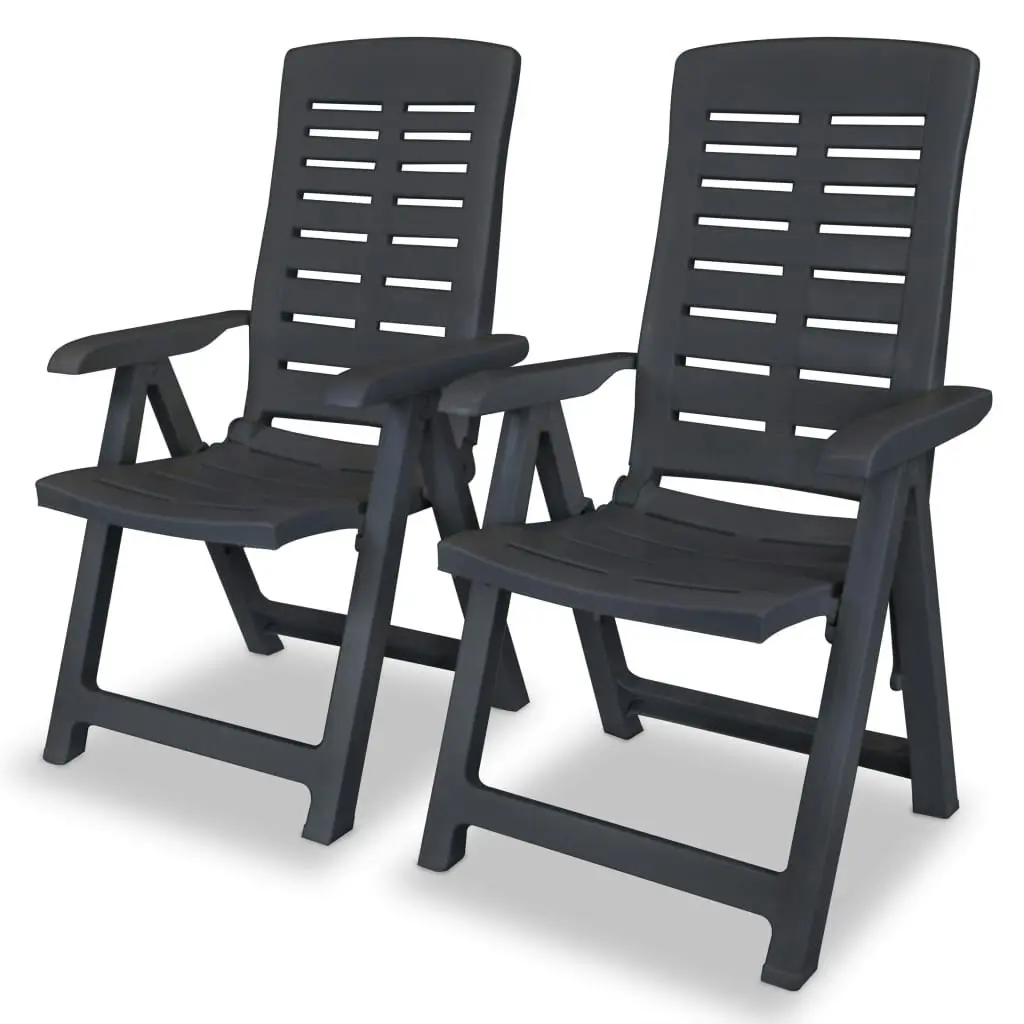 3 Piece Bistro Set Plastic Anthracite 275083