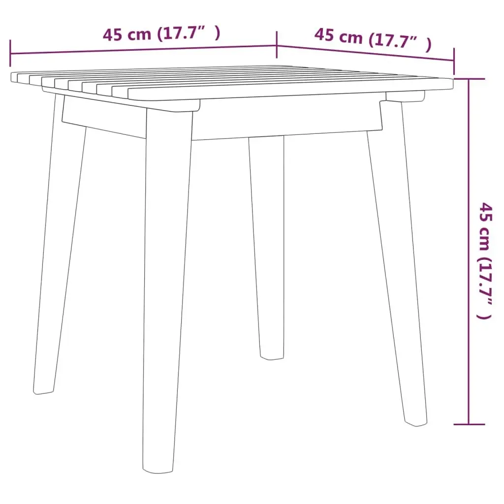 3 Piece Bistro Set Solid Acacia Wood 316253