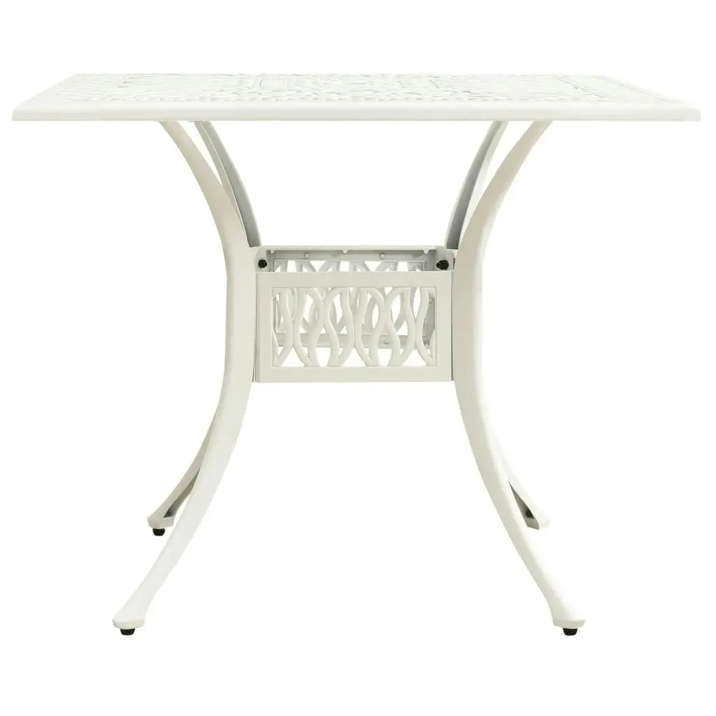 3 Piece Bistro Set Cast Aluminium White 3070588