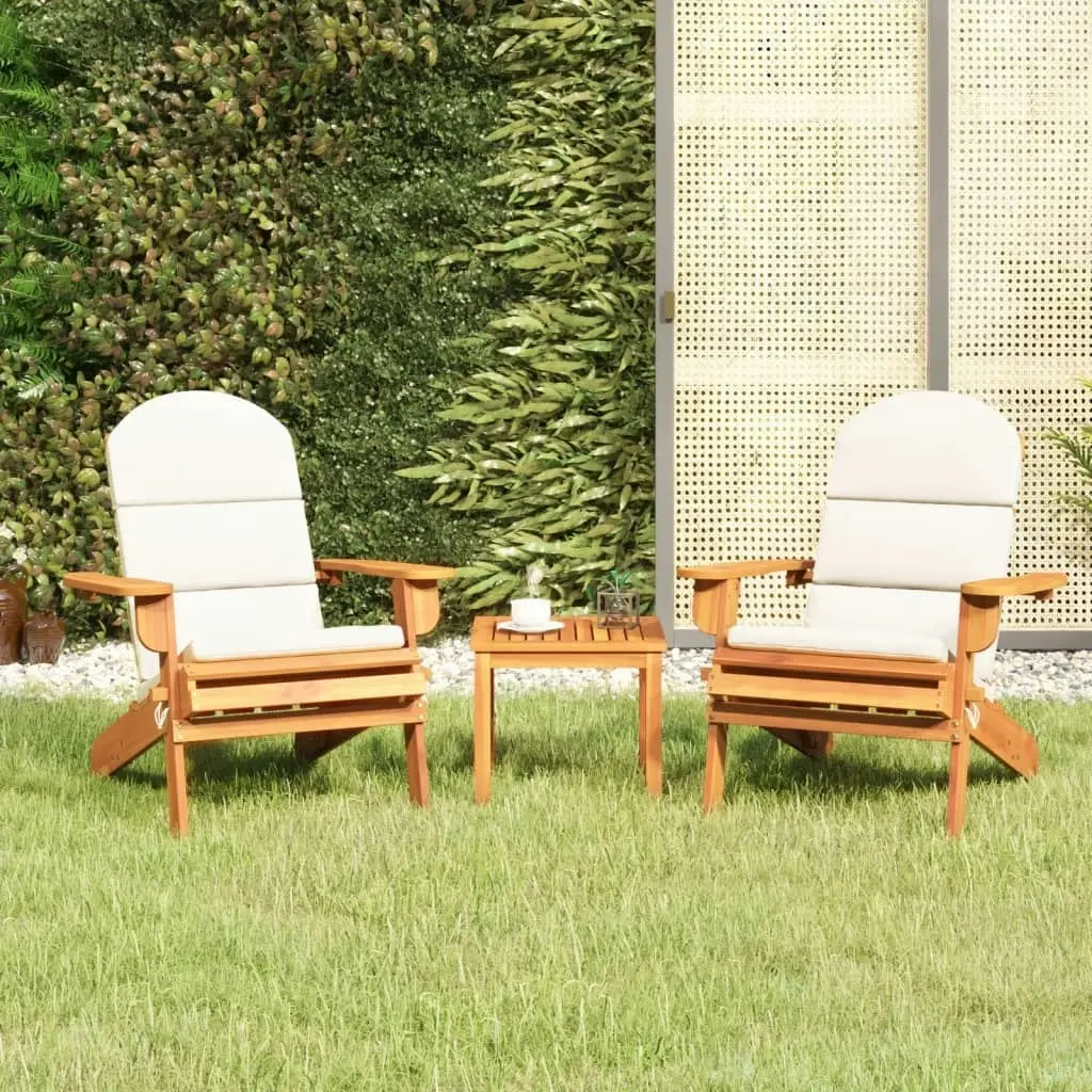 3 Piece Adirondack Garden Lounge Set Solid Wood Acacia 3152123