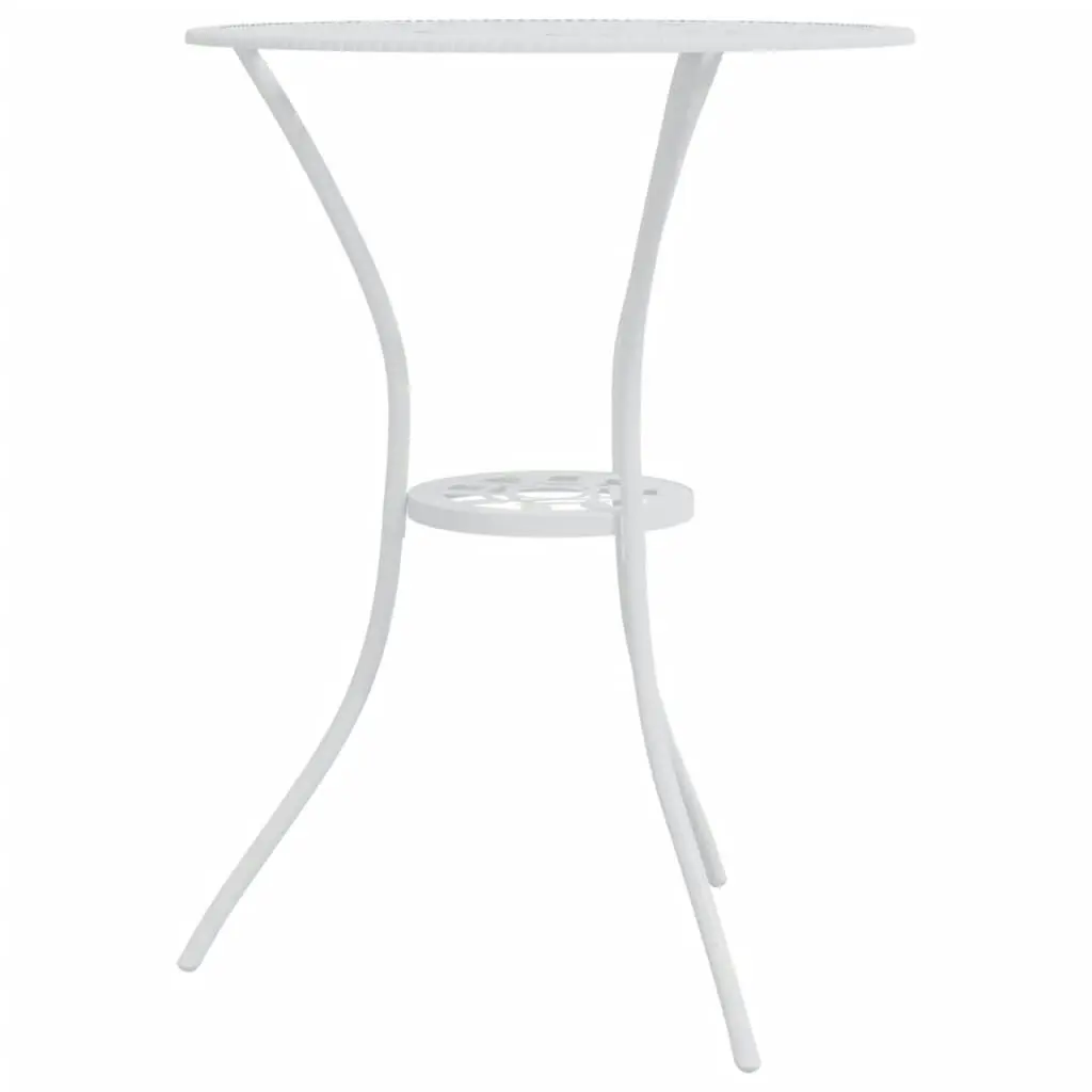 3 Piece Bistro Set Cast Aluminium White 317752