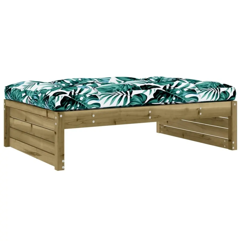 2 Piece Garden Lounge Set with Cushions Impregnated Wood Pine 3186136