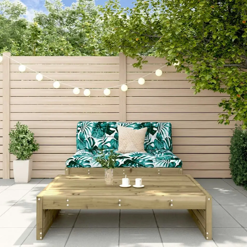 2 Piece Garden Lounge Set with Cushions Impregnated Wood Pine 3186136