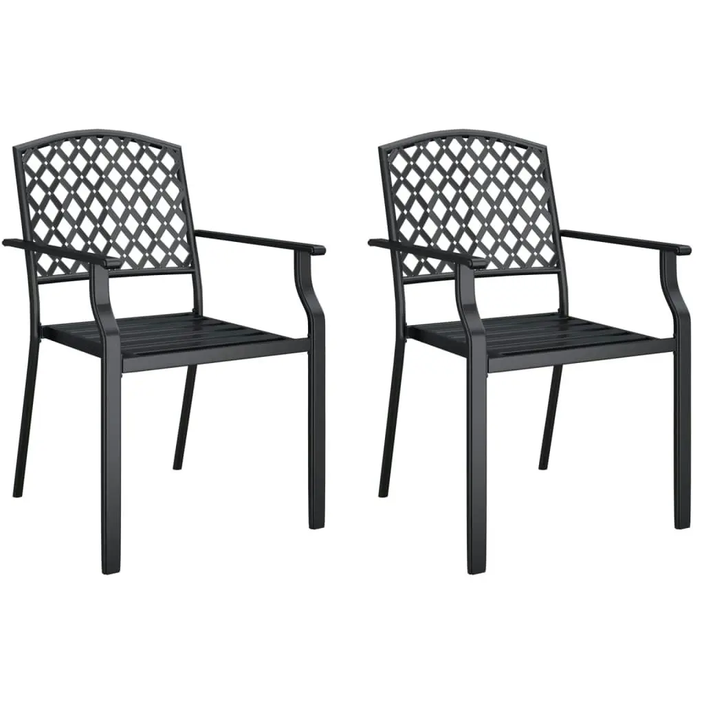 3 Piece Garden Dining Set Anthracite Steel 3188001