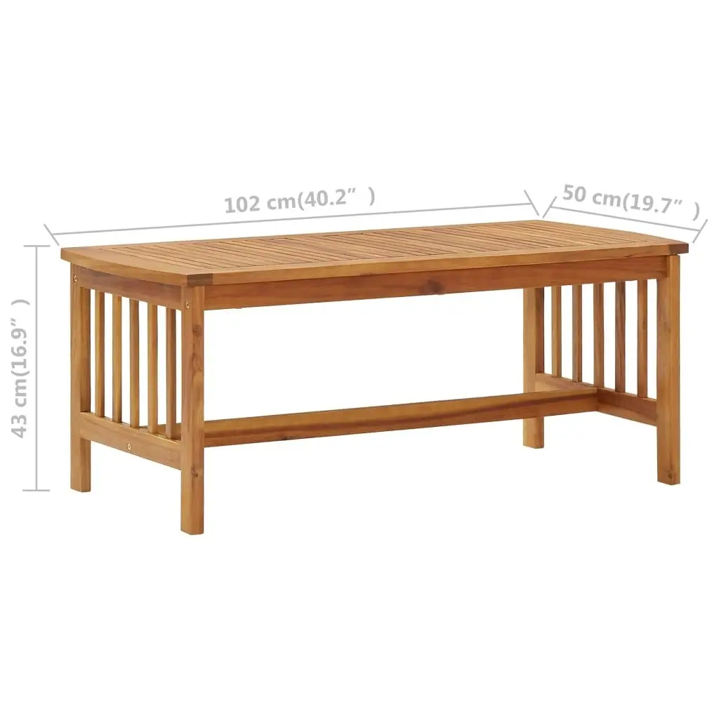 3 Piece Garden Lounge Set Solid Acacia Wood 3057972