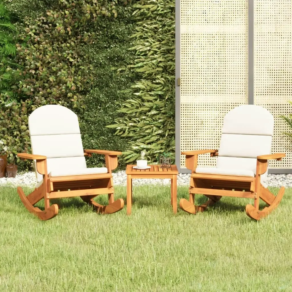 3 Piece Adirondack Garden Lounge Set Solid Wood Acacia 3152128